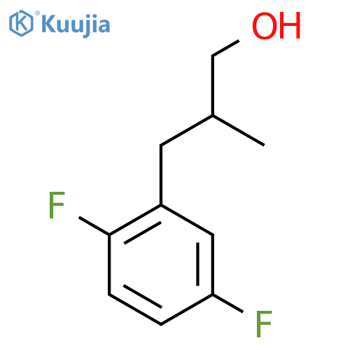 3-(2,5-Difluorophenyl)-2-methylpropan-1-ol structure