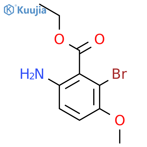 Ethyl 6-amino-2-bromo-3-methoxybenzoate structure