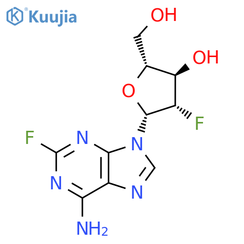 (2R,3R,4S,5R)-5-(6-Amino-2-fluoropurin-9-yl)-4-fluoro-2-(hydroxymethyl)oxolan-3-ol structure