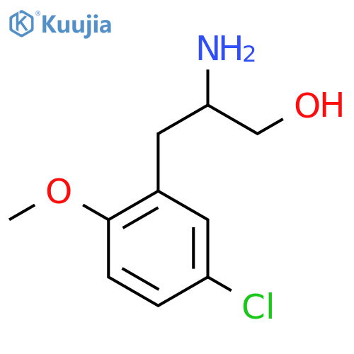 2-Amino-3-(5-chloro-2-methoxyphenyl)propan-1-ol structure