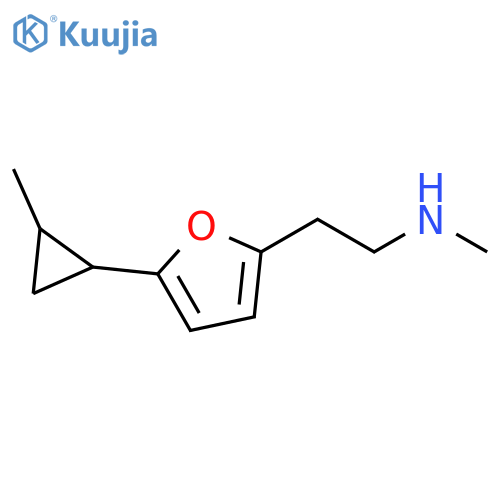 methyl({2-5-(2-methylcyclopropyl)furan-2-ylethyl})amine structure