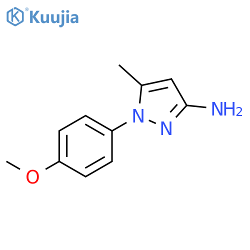 1-(4-methoxyphenyl)-5-methyl-1H-pyrazol-3-amine structure