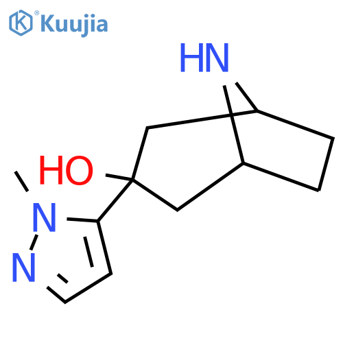 3-(2-Methylpyrazol-3-yl)-8-azabicyclo[3.2.1]octan-3-ol structure