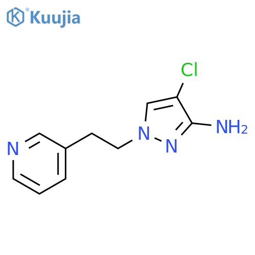 4-chloro-1-2-(pyridin-3-yl)ethyl-1H-pyrazol-3-amine structure