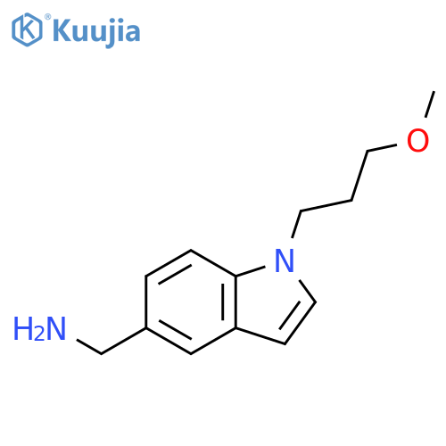 1H-Indole-5-methanamine, 1-(3-methoxypropyl)- structure