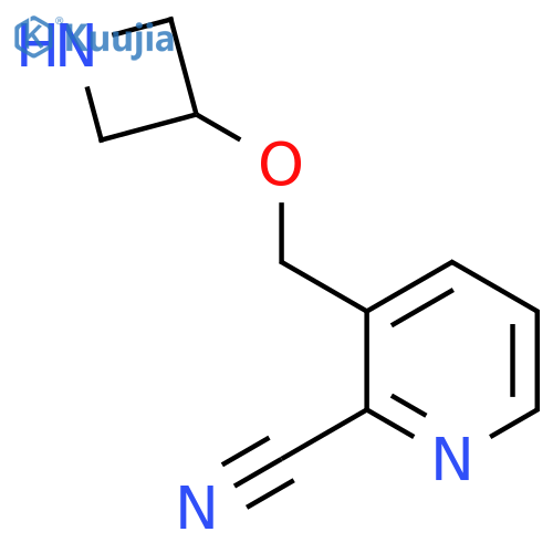 3-[(Azetidin-3-yloxy)methyl]pyridine-2-carbonitrile structure