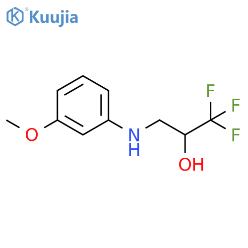 1,1,1-trifluoro-3-(3-methoxyphenyl)aminopropan-2-ol structure
