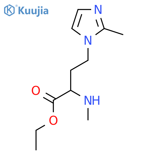 ethyl 4-(2-methyl-1H-imidazol-1-yl)-2-(methylamino)butanoate structure
