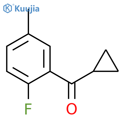 CYCLOPROPYL(2-FLUORO-5-METHYLPHENYL)METHANONE structure