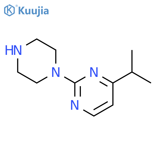 2-(piperazin-1-yl)-4-(propan-2-yl)pyrimidine structure