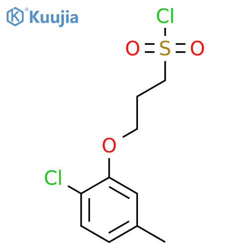3-(2-chloro-5-methylphenoxy)propane-1-sulfonyl chloride structure