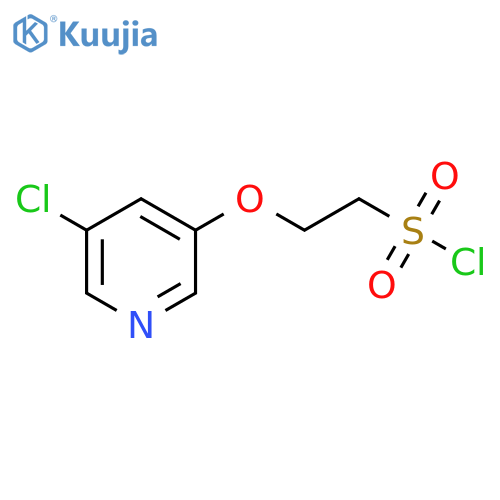 2-(5-chloropyridin-3-yl)oxyethane-1-sulfonyl chloride structure