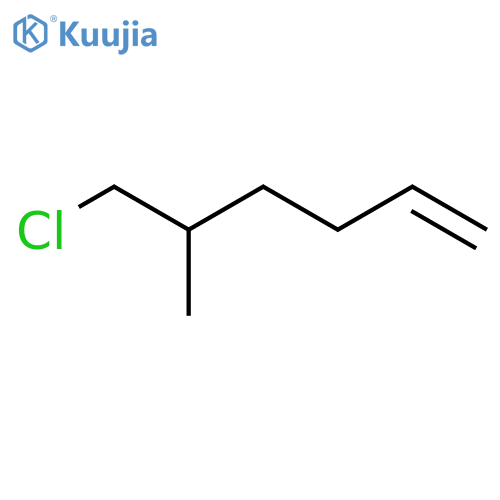 1-Hexene, 6-chloro-5-methyl- structure
