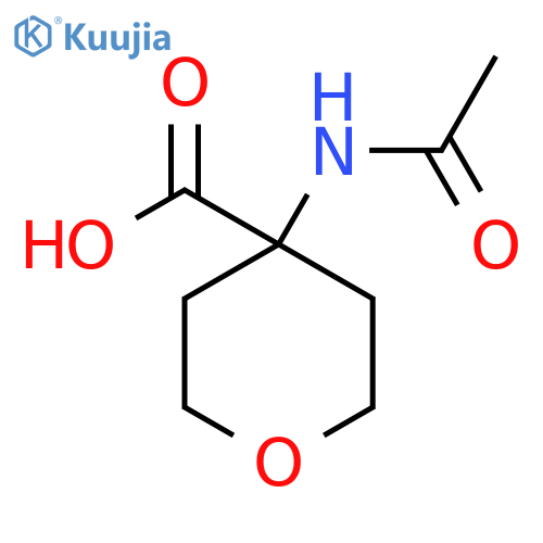 4-Acetamidooxane-4-carboxylic acid structure