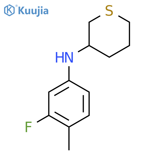 N-(3-fluoro-4-methylphenyl)thian-3-amine structure