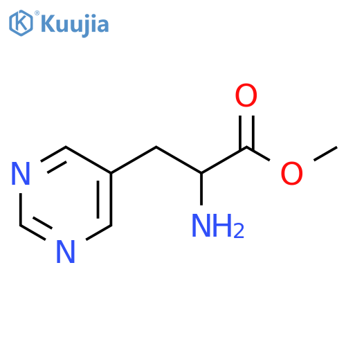 methyl 2-amino-3-(pyrimidin-5-yl)propanoate structure