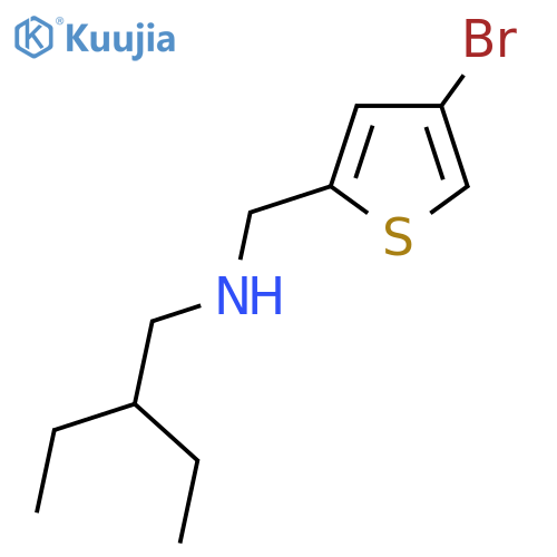 (4-bromothiophen-2-yl)methyl(2-ethylbutyl)amine structure