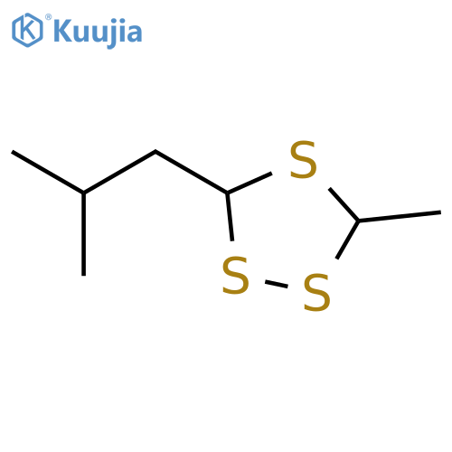 3-Methyl-5-(2-methylpropyl)-1,2,4-trithiolane structure