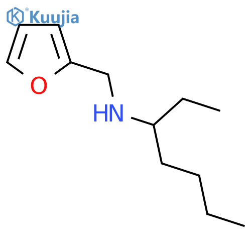 (furan-2-yl)methyl(heptan-3-yl)amine structure