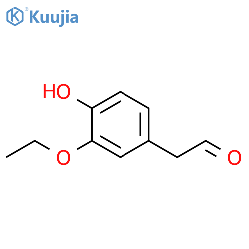 2-(3-ethoxy-4-hydroxyphenyl)acetaldehyde structure