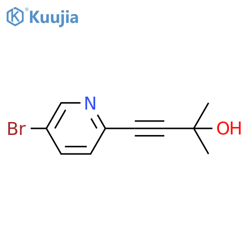 4-(5-Bromo-pyridin-2-yl)-2-methyl-but-3-yn-2-ol structure