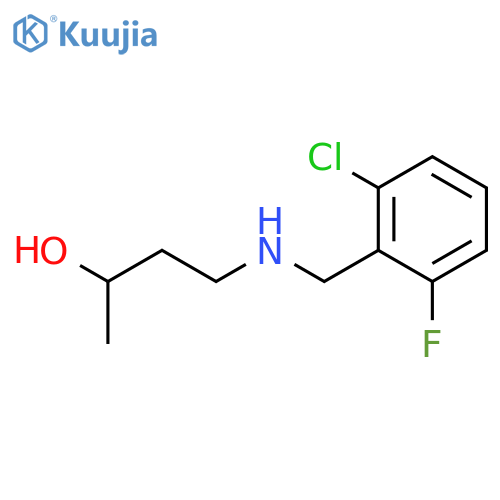 4-{(2-chloro-6-fluorophenyl)methylamino}butan-2-ol structure