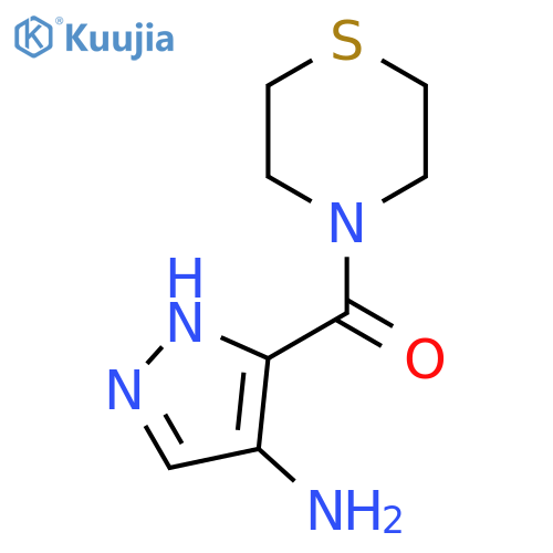 (4-Amino-1H-pyrazol-3-yl)(thiomorpholino)methanone structure