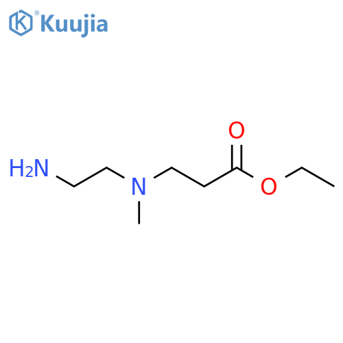 Ethyl 3-[(2-aminoethyl)(methyl)amino]propanoate structure