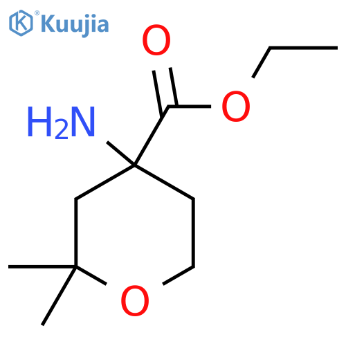 Ethyl 4-amino-2,2-dimethyltetrahydro-2h-pyran-4-carboxylate structure