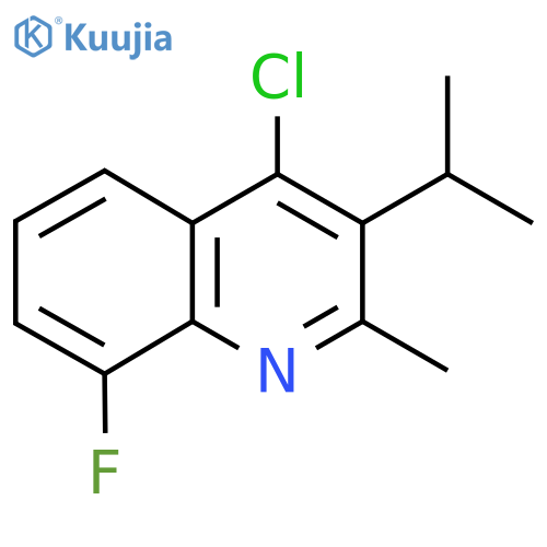 4-chloro-8-fluoro-2-methyl-3-(propan-2-yl)quinoline structure