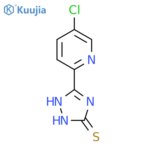 5-(5-chloropyridin-2-yl)-4H-1,2,4-triazole-3-thiol structure