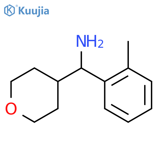 1-(2-methylphenyl)-1-(oxan-4-yl)methanamine structure