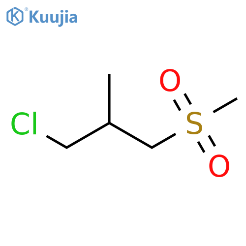 1-chloro-3-methanesulfonyl-2-methylpropane structure