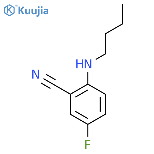 2-(Butylamino)-5-fluorobenzonitrile structure