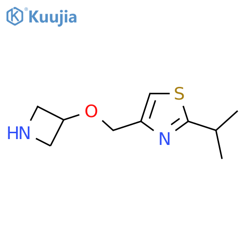 4-[(Azetidin-3-yloxy)methyl]-2-(propan-2-yl)-1,3-thiazole structure