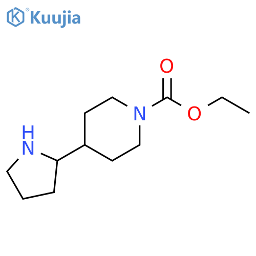 ethyl 4-(pyrrolidin-2-yl)piperidine-1-carboxylate structure
