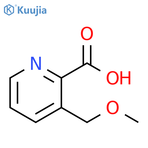 3-(methoxymethyl)pyridine-2-carboxylic acid structure