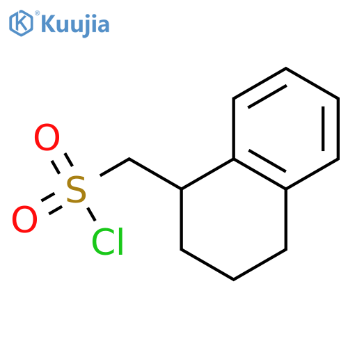 (1,2,3,4-tetrahydronaphthalen-1-yl)methanesulfonyl chloride structure