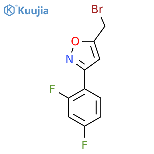 5-(Bromomethyl)-3-(2,4-difluorophenyl)isoxazole structure