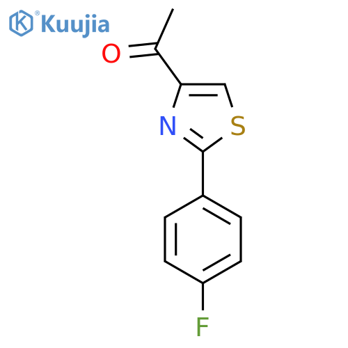 1-[2-(4-Fluoro-phenyl)-thiazol-4-yl]-ethanone structure