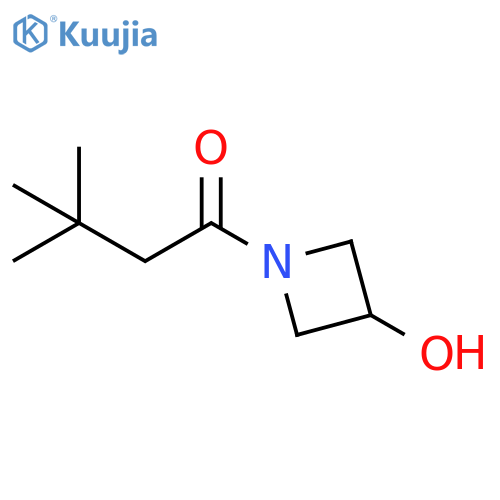 1-(3-hydroxyazetidin-1-yl)-3,3-dimethylbutan-1-one structure
