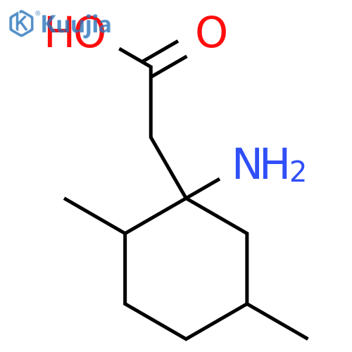 2-(1-Amino-2,5-dimethylcyclohexyl)acetic acid structure