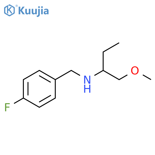 (4-fluorophenyl)methyl(1-methoxybutan-2-yl)amine structure