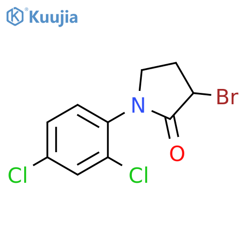 3-bromo-1-(2,4-dichlorophenyl)pyrrolidin-2-one structure