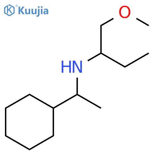 (1-cyclohexylethyl)(1-methoxybutan-2-yl)amine structure