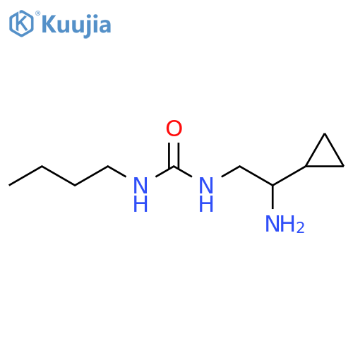 1-(2-amino-2-cyclopropylethyl)-3-butylurea structure