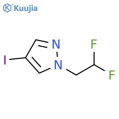 1-(2,2-Difluoroethyl)-4-iodo-1H-pyrazole structure