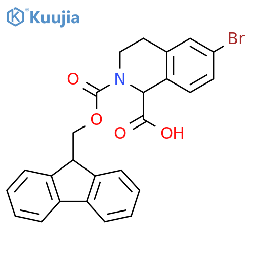 1,2(1H)-Isoquinolinedicarboxylic acid, 6-bromo-3,4-dihydro-, 2-(9H-fluoren-9-ylmethyl) ester structure
