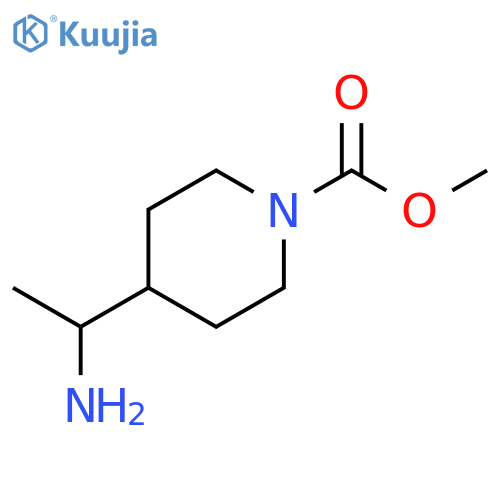 methyl 4-(1-aminoethyl)piperidine-1-carboxylate structure