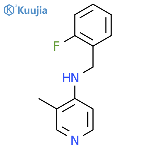 N-[(2-Fluorophenyl)methyl]-3-methylpyridin-4-amine structure